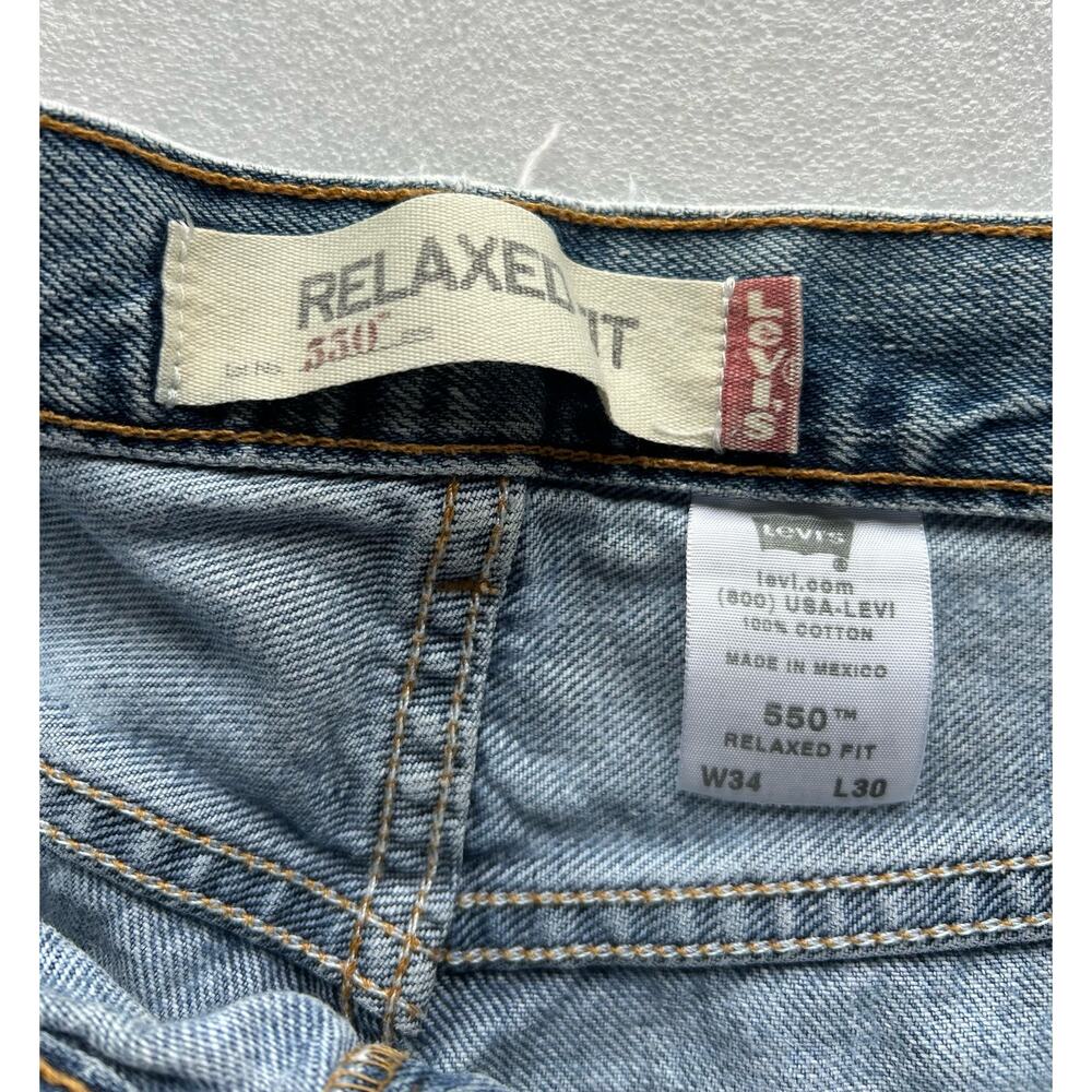 Vintage Levis Reworked Distressed Painted Bleach Dye Cutoff Festival Shorts Sz M - Picture 6 of 15